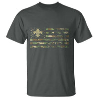 Scout Law Values T Shirt American Camo Flag Retro Vintage