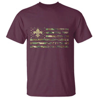 Scout Law Values T Shirt American Camo Flag Retro Vintage