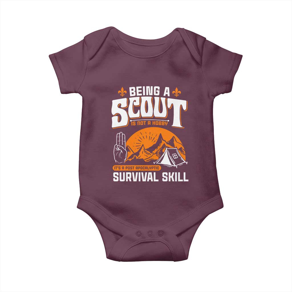 Funny Scout Baby Onesie Being A Scout Is Not A Hobby Survival Skill Adventure