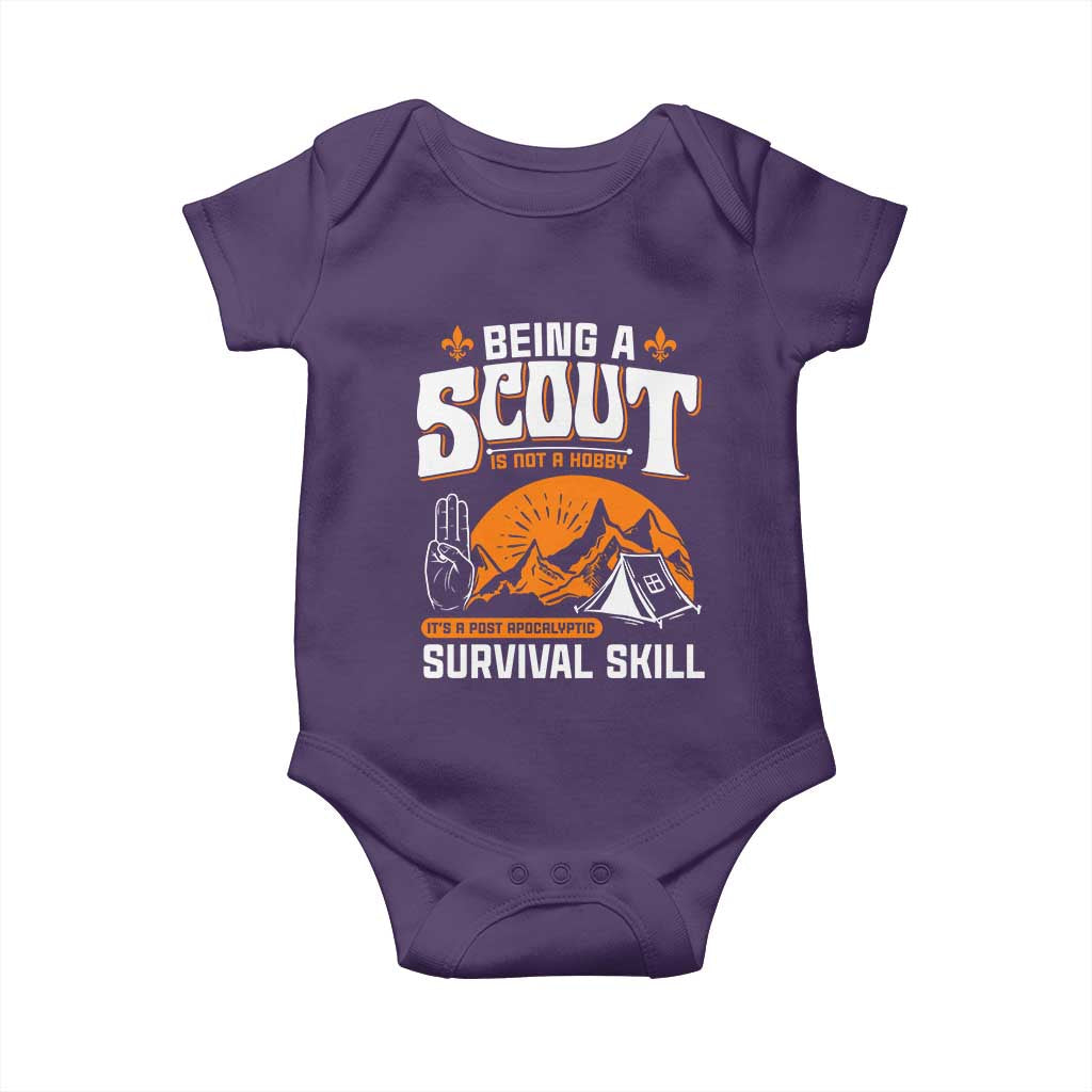 Funny Scout Baby Onesie Being A Scout Is Not A Hobby Survival Skill Adventure