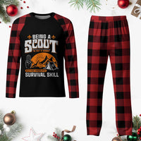 Funny Scout Plaid Pajama Set Being A Scout Is Not A Hobby Survival Skill Adventure - Wonder Print Shop