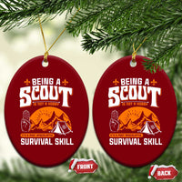 Funny Scout Ceramic Ornament Being A Scout Is Not A Hobby Survival Skill Adventure - Wonder Print Shop