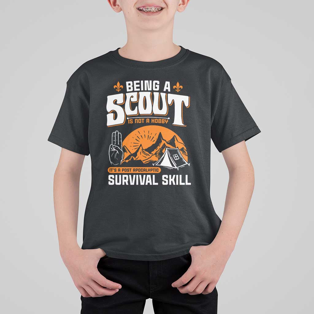 Funny Scout T Shirt For Kid Being A Scout Is Not A Hobby Survival Skill Adventure