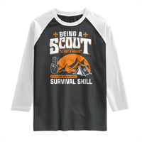 Funny Scout Raglan Shirt Being A Scout Is Not A Hobby Survival Skill Adventure