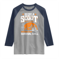 Funny Scout Raglan Shirt Being A Scout Is Not A Hobby Survival Skill Adventure