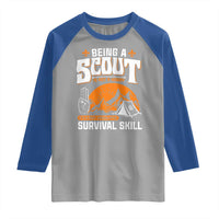 Funny Scout Raglan Shirt Being A Scout Is Not A Hobby Survival Skill Adventure