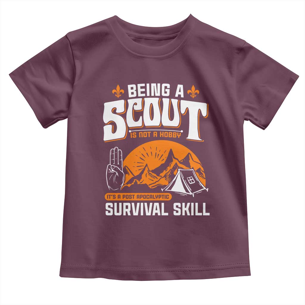 Funny Scout Toddler T Shirt Being A Scout Is Not A Hobby Survival Skill Adventure