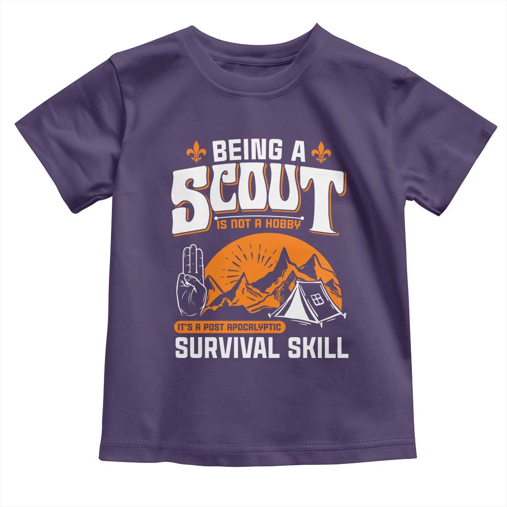 Funny Scout Toddler T Shirt Being A Scout Is Not A Hobby Survival Skill Adventure
