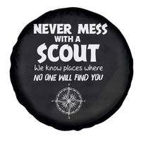 Funny Scout Spare Tire Cover Never Mess With A Scout Compass
