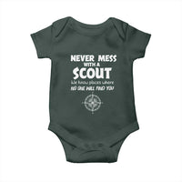 Funny Scout Baby Onesie Never Mess With A Scout Compass
