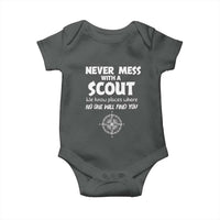 Funny Scout Baby Onesie Never Mess With A Scout Compass