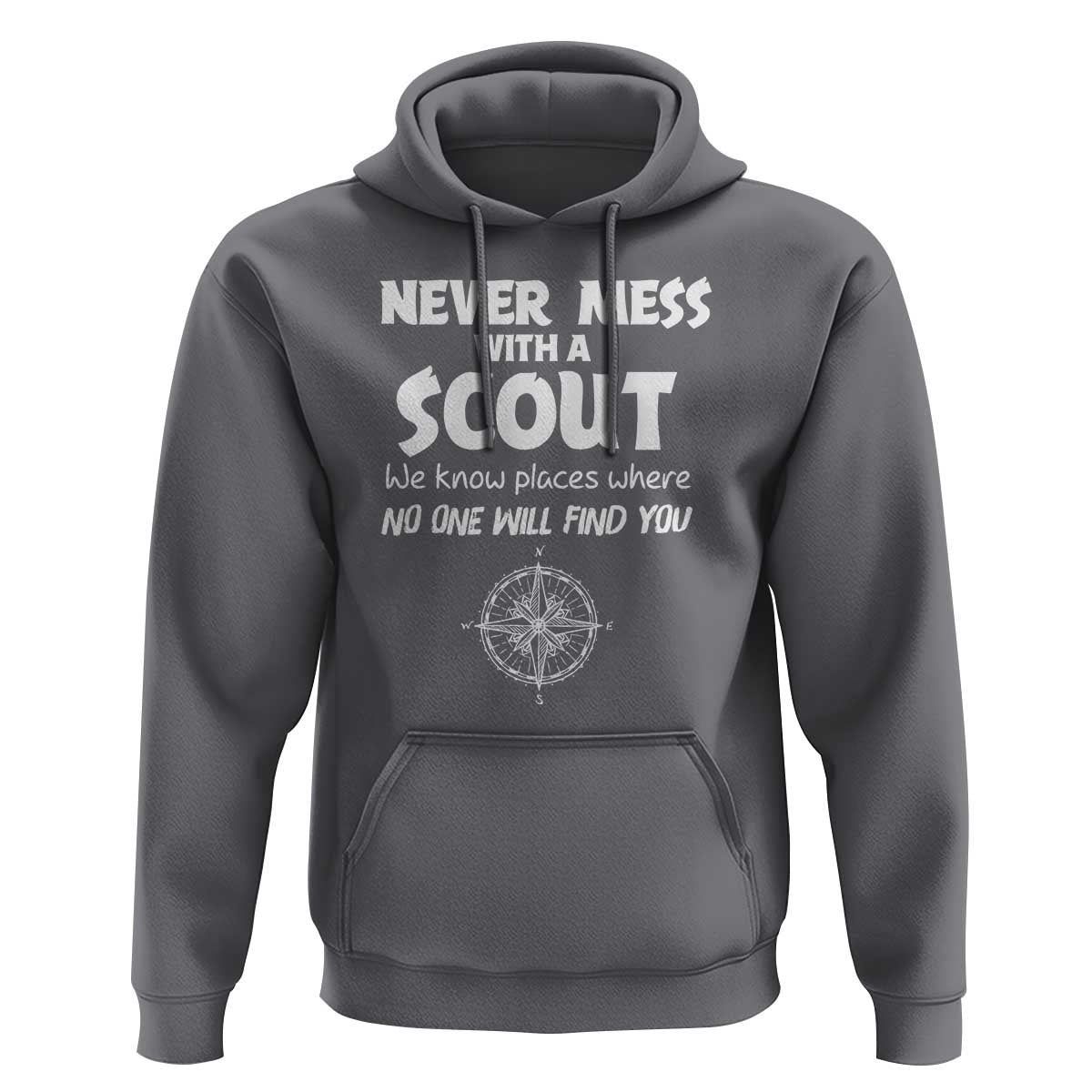 Funny Scout Hoodie Never Mess With A Scout Compass