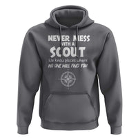 Funny Scout Hoodie Never Mess With A Scout Compass