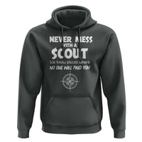 Funny Scout Hoodie Never Mess With A Scout Compass