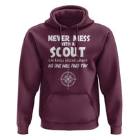 Funny Scout Hoodie Never Mess With A Scout Compass