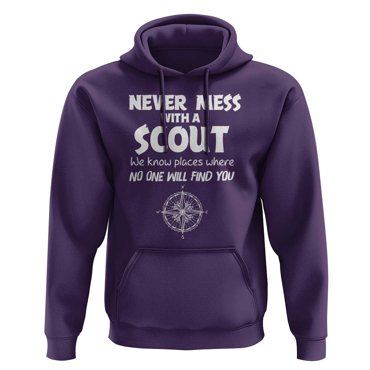Funny Scout Hoodie Never Mess With A Scout Compass