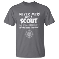 Funny Scout T Shirt Never Mess With A Scout Compass
