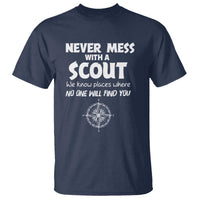 Funny Scout T Shirt Never Mess With A Scout Compass