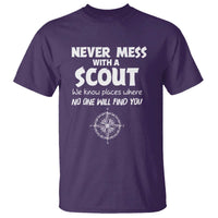 Funny Scout T Shirt Never Mess With A Scout Compass