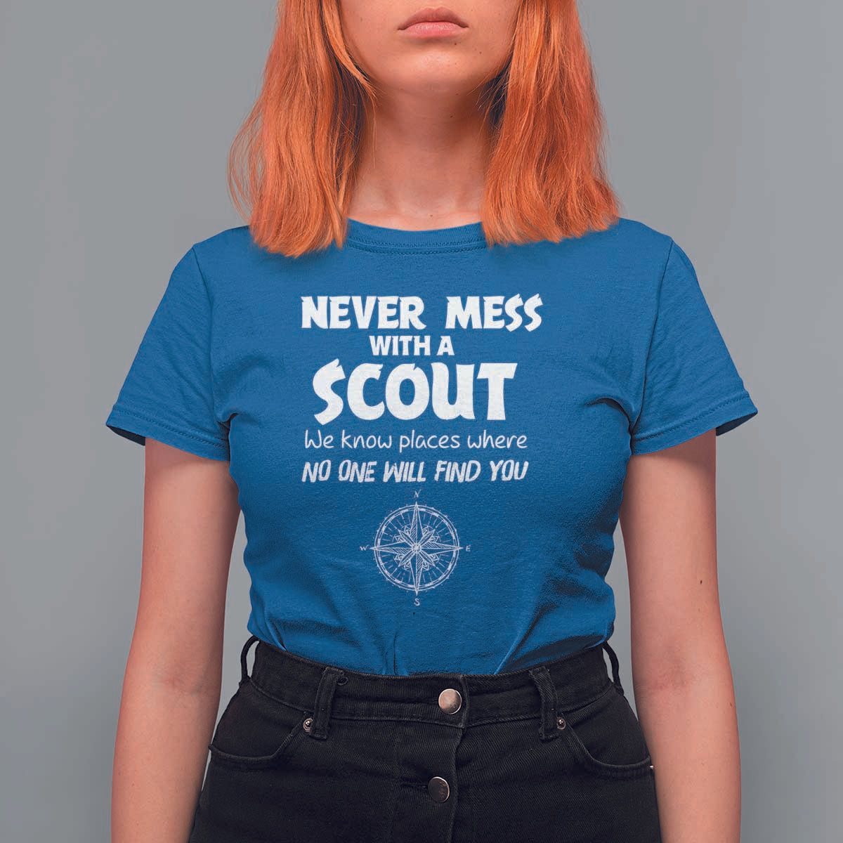 Funny Scout T Shirt For Women Never Mess With A Scout Compass
