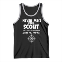 Funny Scout Tank Top Never Mess With A Scout Compass