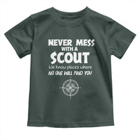 Funny Scout Toddler T Shirt Never Mess With A Scout Compass