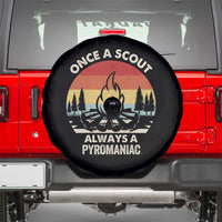 Funny Scout Spare Tire Cover Once A Scout Always A Pyromaniac Adventure Retro