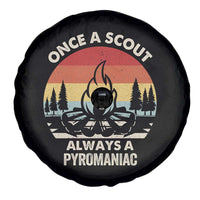 Funny Scout Spare Tire Cover Once A Scout Always A Pyromaniac Adventure Retro