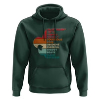 Retro Scout Law Values Hoodie Vintage Fleur-de-Lis
