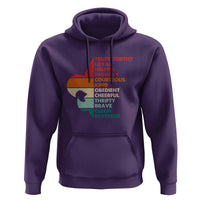 Retro Scout Law Values Hoodie Vintage Fleur-de-Lis