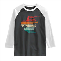 Retro Scout Law Values Raglan Shirt Vintage Fleur-de-Lis