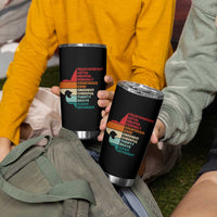 Retro Scout Law Values Tumbler Cup Vintage Fleur-de-Lis