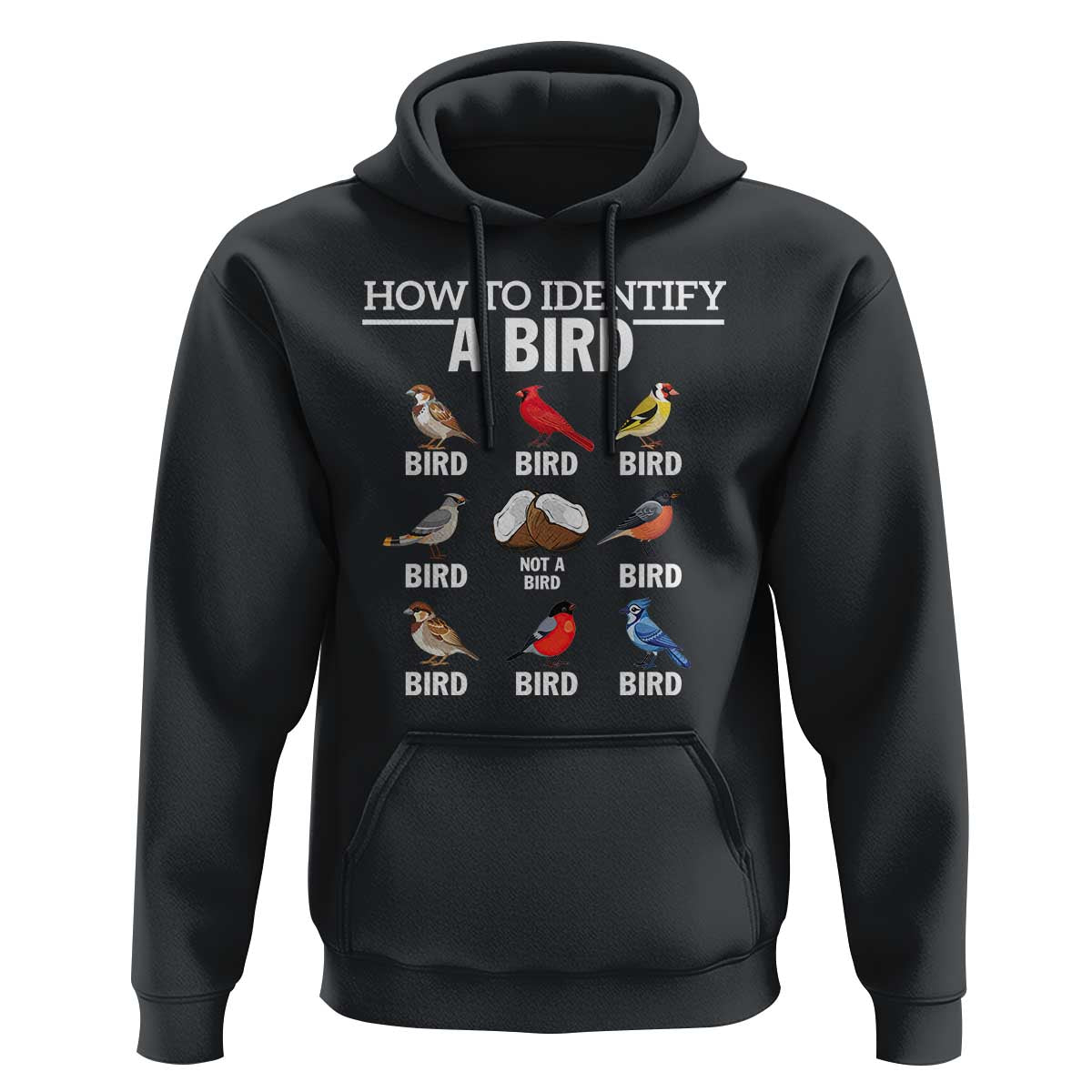 Funny Bird Watching Hoodie How To Identify A Bird