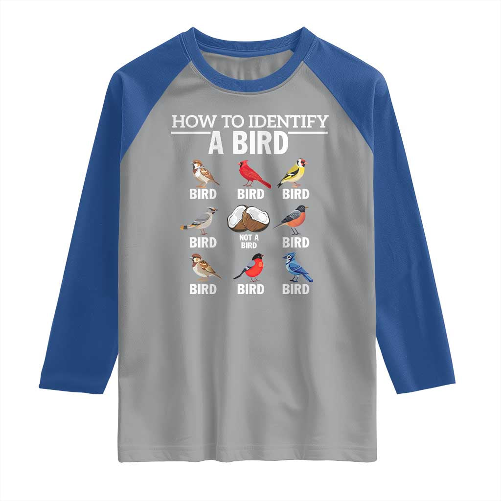 Funny Bird Watching Raglan Shirt How To Identify A Bird