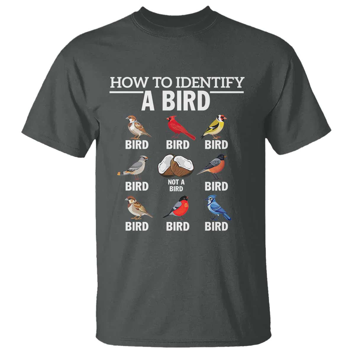 Funny Bird Watching T Shirt How To Identify A Bird