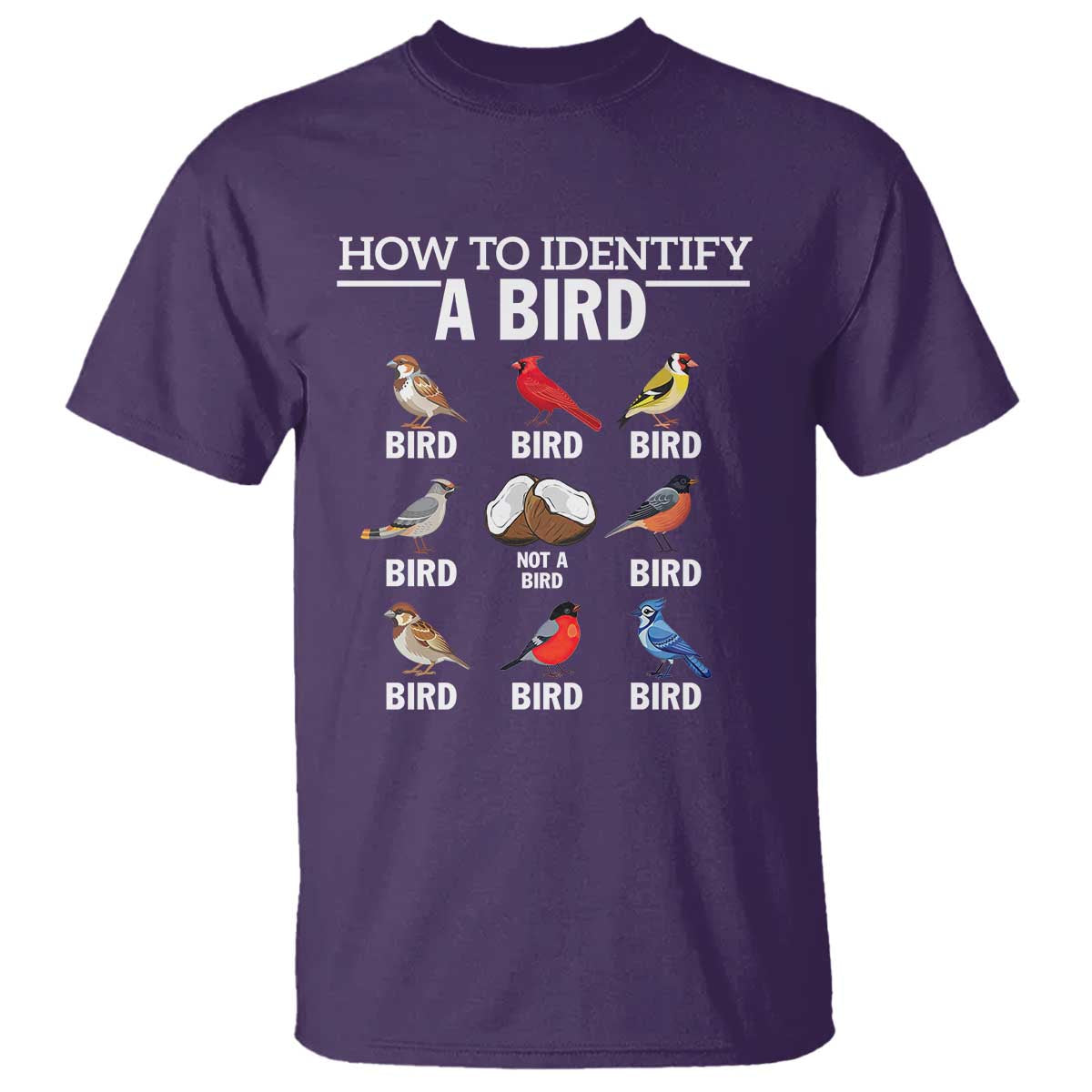 Funny Bird Watching T Shirt How To Identify A Bird