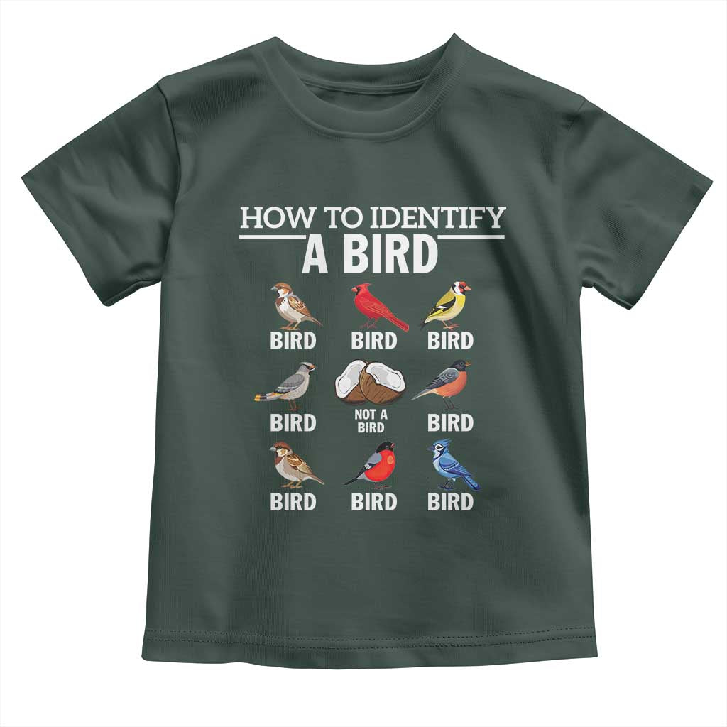 Funny Bird Watching Toddler T Shirt How To Identify A Bird