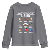 Funny Bird Watching Youth Sweatshirt How To Identify A Bird