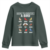 Funny Bird Watching Youth Sweatshirt How To Identify A Bird