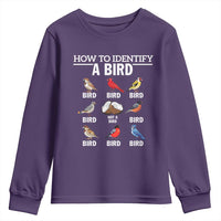 Funny Bird Watching Youth Sweatshirt How To Identify A Bird