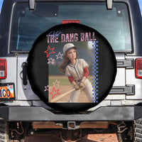 Hit The Dang Ball Funny Doll Baseball Graphic Spare Tire Cover Sassy Sports Fan Gift