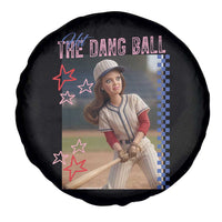 Hit The Dang Ball Funny Doll Baseball Graphic Spare Tire Cover Sassy Sports Fan Gift