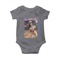 Hit The Dang Ball Funny Doll Baseball Graphic Baby Onesie Sassy Sports Fan Gift