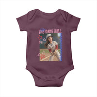 Hit The Dang Ball Funny Doll Baseball Graphic Baby Onesie Sassy Sports Fan Gift