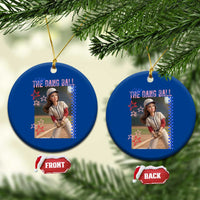 Hit The Dang Ball Funny Doll Baseball Graphic Ceramic Ornament Sassy Sports Fan Gift