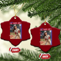 Hit The Dang Ball Funny Doll Baseball Graphic Ceramic Ornament Sassy Sports Fan Gift