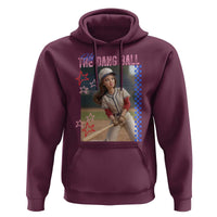 Hit The Dang Ball Funny Doll Baseball Graphic Hoodie Sassy Sports Fan Gift