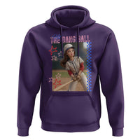 Hit The Dang Ball Funny Doll Baseball Graphic Hoodie Sassy Sports Fan Gift