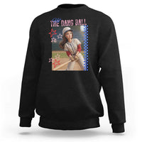 Hit The Dang Ball Funny Doll Baseball Graphic Sweatshirt Sassy Sports Fan Gift