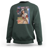 Hit The Dang Ball Funny Doll Baseball Graphic Sweatshirt Sassy Sports Fan Gift